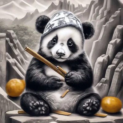 Пин от пользователя Līva на доске Henna draws | Рисунок панды, Рисунки панды,  Панда