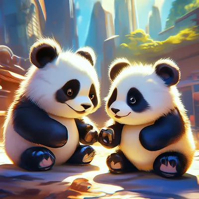 Cute panda | Детёныш панды, Рисунки панды, Рисунок панды