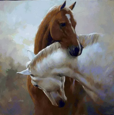 Купить картину Пара лошадей - Art Compass Club