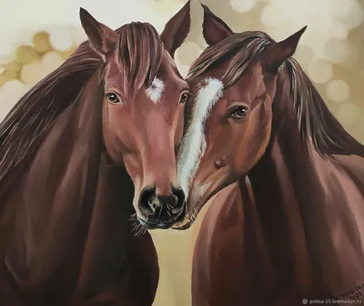 Купить картина по номерам Paintboy Пара лошадей, 40x50 см, цены на  Мегамаркет | Артикул: 600000324918