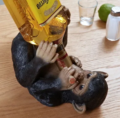 Пьяная обезьяна напала с ножом на посетителей бара