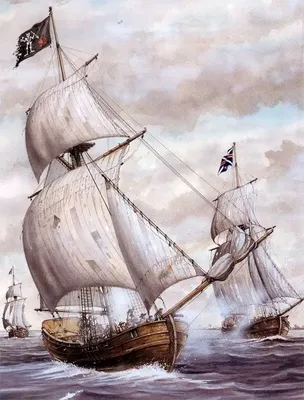 Столкновение двух пиратских кораблей» — создано в Шедевруме