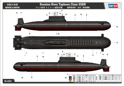 3D-модель подлодки проекта 941 «Акула» | Инфографика | Известия