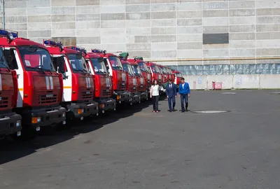 Пожарный автомобиль-памятник в Лежнево