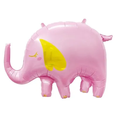 Анимация розового слона | Премиум Фото