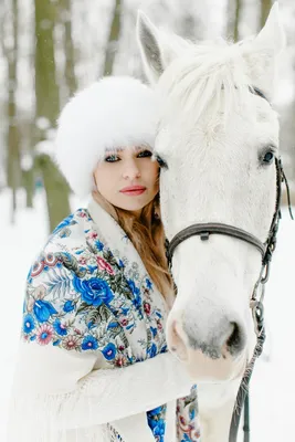 Фото с лошадью зимой 