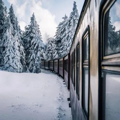 Поезд зимой (Много фото!) - treepics.ru