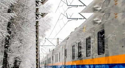 Зима из окна поезда Москва Владимир - YouTube