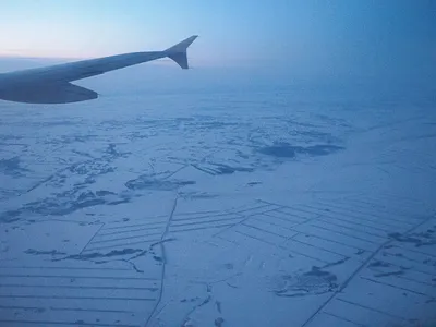 Новосибирск в тумане, фото с самолета. | Записки Александра | Дзен