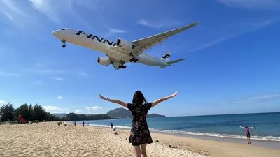 Пляж на Пхукете, где над головами пролетают самолеты | Идеи для путешествий  | Дзен