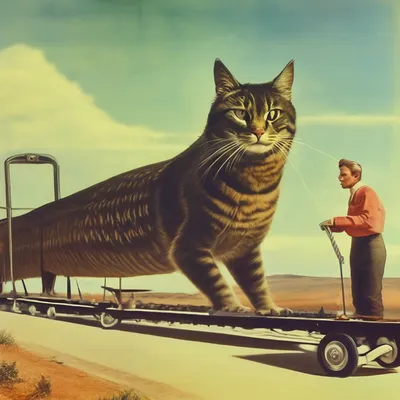 Как выглядит самый длинный кот в мире