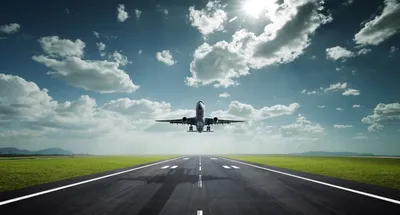 взлет самолета и полет над морем Стоковое Изображение - изображение  насчитывающей уйдите, перемещение: 224351699