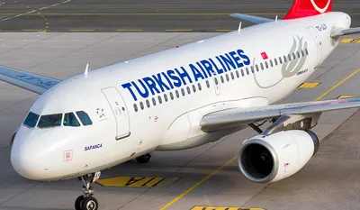 Самолет Turkish Airlines нарисовал в небе символы флага Турции