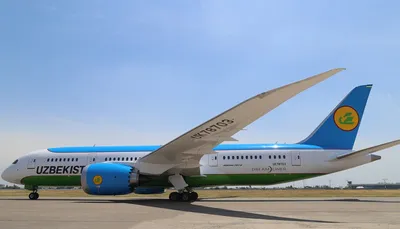 Узбекистон хаво йуллари» получила очередной самолет Boeing 787 Dreamliner