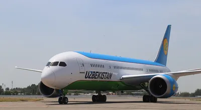 Узбекистон хаво йуллари» получила очередной самолет Boeing 787 Dreamliner