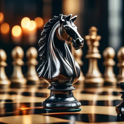 Фото шахматного коня 
