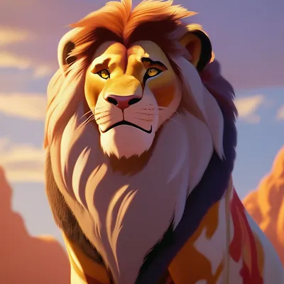Купить картину-постер \"Король-лев, Муфаса, и его сын, Симба, на постере к  фильму \"Король-лев\" (The Lion King)\" с доставкой недорого |  Интернет-магазин \"АртПостер\"