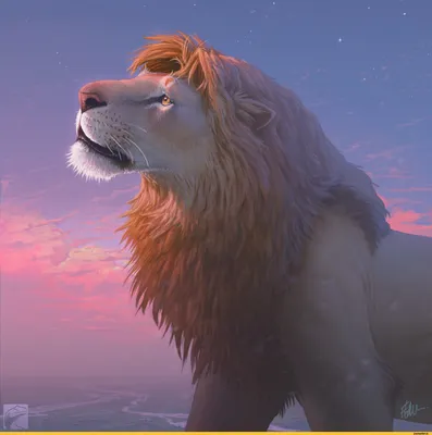 Standee фильма сцены короля льва исторической на заходе солнца где Mufasa и  Simba совместно 3d Редакционное Фотография - изображение насчитывающей  концепция, художничества: 153573802