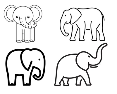 Слоны, носороги, мамонты, бегемоты | Детский рисунок, Слон мягкая игрушка,  Слоны