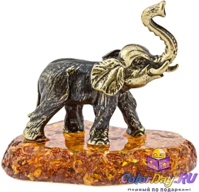 Статуя слона, сидящего с поднятым хоботом - купить с доставкой по выгодным  ценам в интернет-магазине OZON (1293272668)
