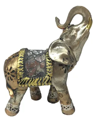 Фигурка слона с поднятым хоботом деревянная из Индии в интернет-магазине