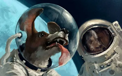 Animals - Лайка собака-космонавт известное животное, 3DANL_51607 | 3D  модель для ЧПУ станка