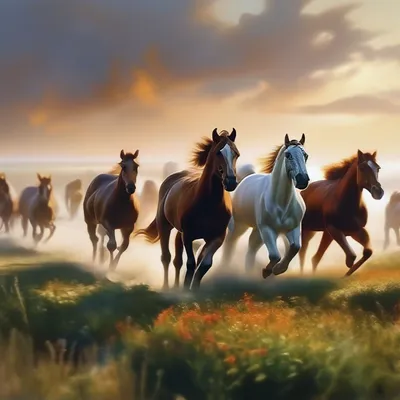 ФОТОФАКТ: Табун лошадей в степях