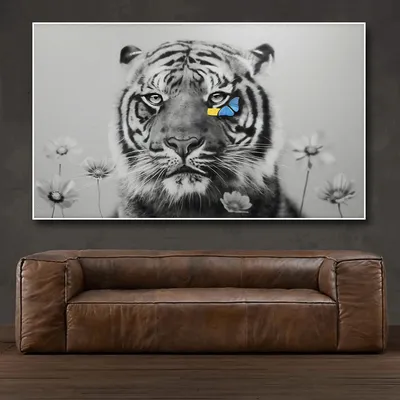 крупным планом фотография белого тигра на черном фоне, фотографии животных черно  белые, животное, черный фон картинки и Фото для бесплатной загрузки