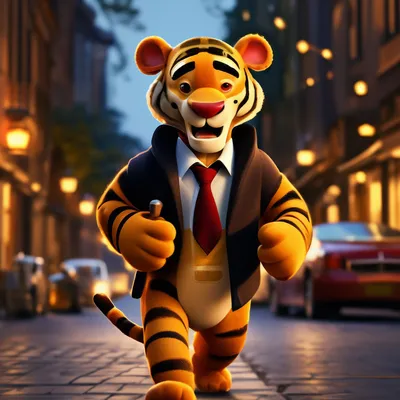 Смешной персонаж из мультфильма тигра Иллюстрация штока - иллюстрации  насчитывающей смешно, природа: 71896958