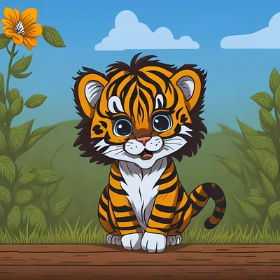 Тигр из мультика, улыбаясь, что мышцы. Иллюстрация вектора - иллюстрации  насчитывающей смешно, здоровье: 180869993