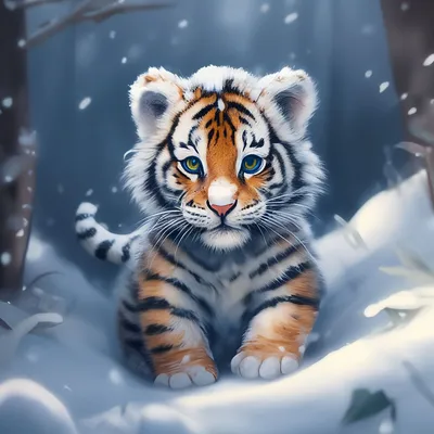 портрет маленького тигра. год тигра Стоковое Фото - изображение  насчитывающей индия, киска: 229527572