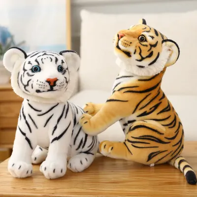 23 см имитация маленького тигра, куклы-талисманы, игрушка, тигр, зодиак,  мальчик, плюшевые игрушки, дети любят прекрасное сафари в джунглях, подарок  на день рождения – лучшие товары в онлайн-магазине Джум Гик