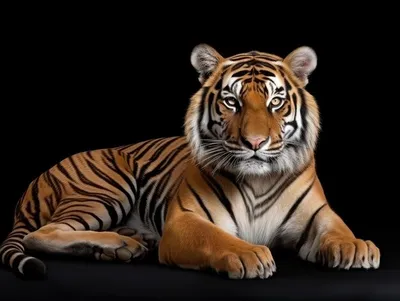 Морды Тигра На Черном Фоне — стоковые фотографии и другие картинки Тигр -  Тигр, Чёрный фон, Без людей - iStock