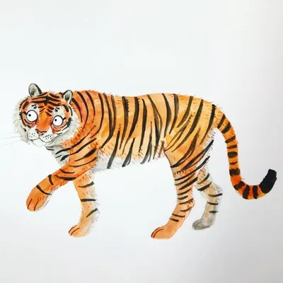 рука рисует портрет большого белого тигра, рисунок тигра, животное, дикая  природа фон картинки и Фото для бесплатной загрузки