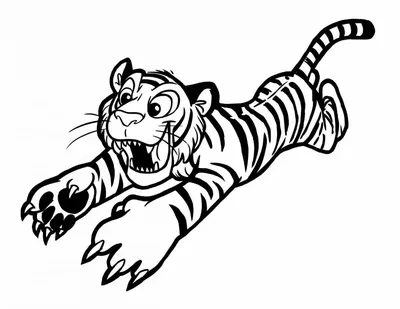 ручная роспись тигра, иллюстрация тигра, рисунок тигра, животное png |  PNGWing