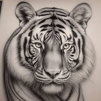 Раскраски Тигр рисунок для детей (29 шт.) - скачать или распечатать  бесплатно #27428