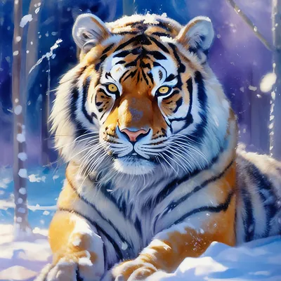 Тигра зимой - картинки и фото koshka.top