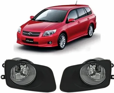 Amazon.com: Auto-Tech For CAR FOG LAMP Replacement FOR TOYOTA COROLLA  AXIO/FIELDER 2007-2011(one Pair) (black frame) : Automotive
