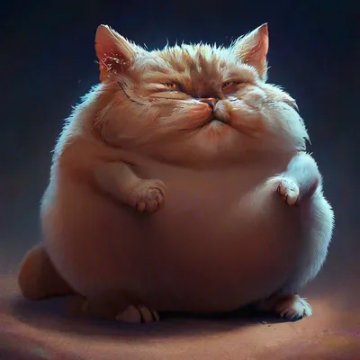 13 кило счастья: в США ищут дом для очень толстого кота