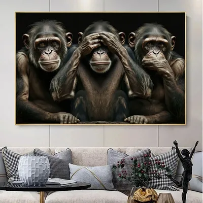 Картина «Три обезьяны» — купить в интернет-магазине MyMoneyArt