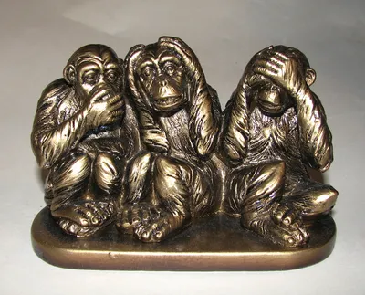 Картина настенная \"Три обезьяны\" | AliExpress