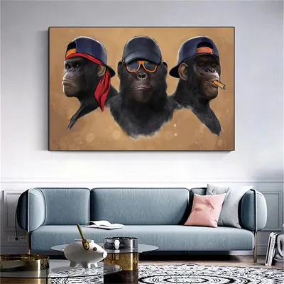 Три обезьяны \"Ничего не слышу, ничего не вижу, ничего не говорю\" Компания  Art-Salon