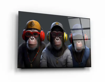 Постер \"Три обезьяны дрим-арт\" – купить по низкой цене с доставкой по  России | Интернет-магазин модульных картин Picasso