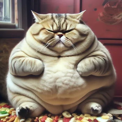 Тупой жирный кот» — создано в Шедевруме