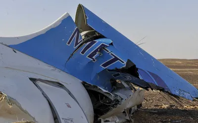 Фото с места падения российского самолета в Египте — Фото