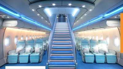 Как выглядит салон самолета Boeing 777 9 - аналогов это самолета нет в мире  | РБК Украина