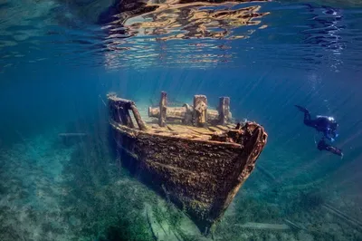 Фото затонувших кораблей под водой 