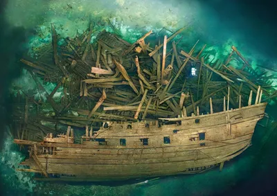 Обломки шведского военного корабля \"Марс\", затонувшего 500 лет назад |  Пикабу