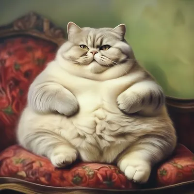 Фото жирного кота 