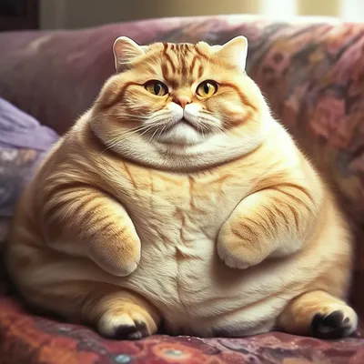 Лайкнув жирного кота будешь счастлив…» — создано в Шедевруме